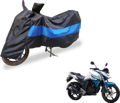 Auto Hub Two Wheeler Cover for Yamaha(FZ-S, Black, Blue)