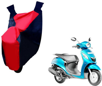 Auto Kite Two Wheeler Cover for Yamaha(Fascino, Red, Blue)