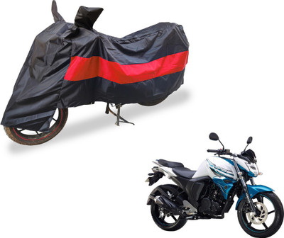 Auto Hub Two Wheeler Cover for Yamaha(FZ-S, Black, Red)