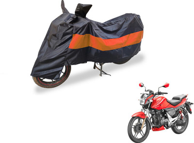 Amanzo Two Wheeler Cover for Hero(Sport, Black, Orange)
