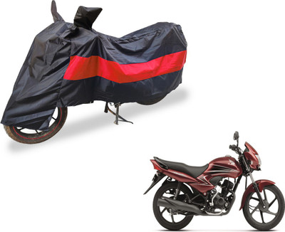 Amanzo Two Wheeler Cover for Honda(Dream Yuga, Black, Red)
