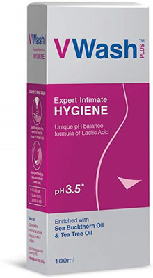 vwash Plus Expert Intimate Hygiene Unique pH 3.5 Balance 100ml Intimate Wash(100 ml, Pack of 1)