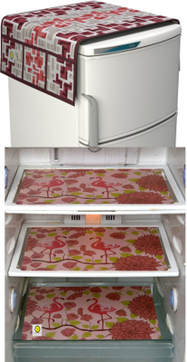 YELLOW WEAVES Fridge Mat(Width: 28 cm, Multi)