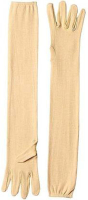 Alexa India Cotton Arm Sleeve For Women(Free, Beige)