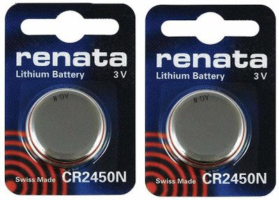 Renata CR2450N Lithium Button Coin Cell  Swiss Made (2 Piece)  Battery(Pack of 2)