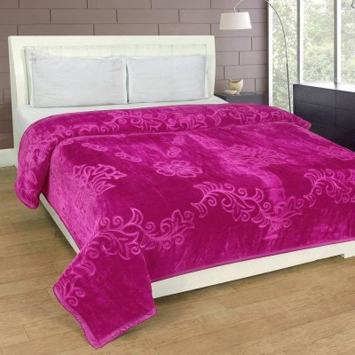 Changers Floral Single Mink Blanket for  Heavy Winter(Polyester, Multicolor)