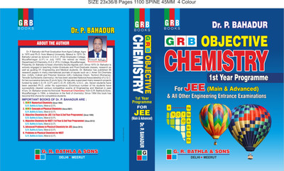 GRB OBJECTIVE CHEMISTRY 1st YEAR PROGRAMME FOR JEE(English, Paperback, Dr. P. BAHADUR)