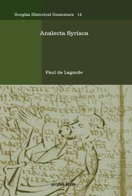 Analecta Syriaca(English, Hardcover, de Lagarde Paul Anton)