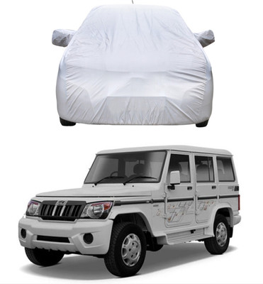 AutoRetail Car Cover For Mahindra Bolero (With Mirror Pockets)(Silver)