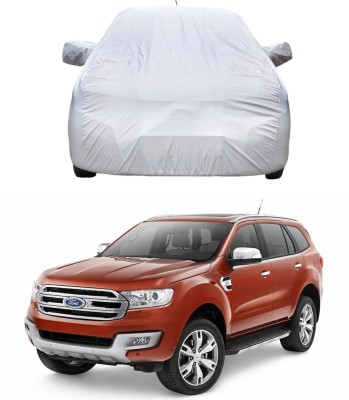 AutoRetail Car Cover For Ford Endeavour (With Mirror Pockets)(Silver)