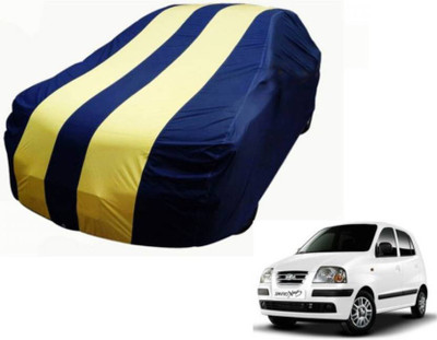 VK India Car Cover For Hyundai Xcent (Without Mirror Pockets)(Yellow, Blue)