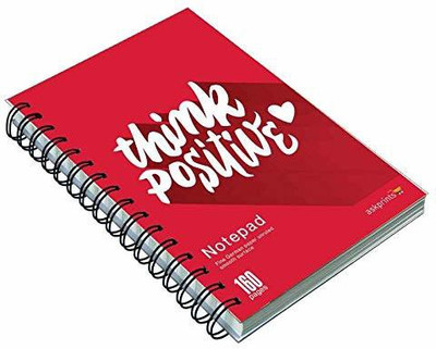 Askprints PREMIUM PAPER A5 Note Pad UN RULED 160 Pages(Red)
