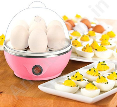 DN BROTHERS Pink Electric Egg Boiler NEC 1530 Egg Cooker (7 Eggs) Egg Boiler/Egg Poacher/7 Egg Cooker/Electric Egg Boiler/Egg Steamer 61 Egg Cooker(Multicolor, 7 Eggs)