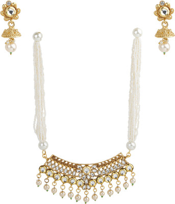 SILVER SHINE Alloy Gold-plated Gold Jewellery Set(Pack of 1)