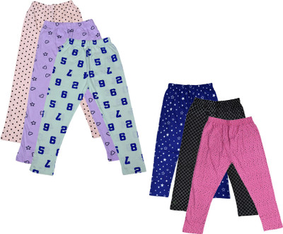IndiWeaves Legging For Girls(Multicolor Pack of 6)