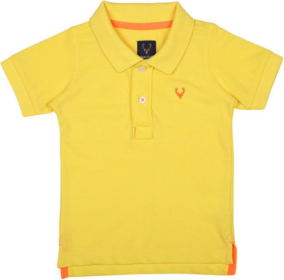 allen-solly-boys-solid-polycotton-t-shirtyellow-pack-of-1