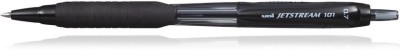 uni-ball Jetstream SXN101 | Tip Size 0.7 mm | Comfortable Grip | For School & Office Use| Roller Ball Pen(Pack of 6, Black)