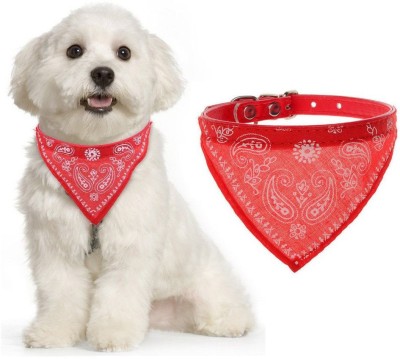 Sage Square Dog & Cat Show Collar(Medium, Red)