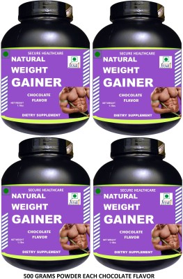Secure Healthcare Natural Weight Gainer Protein Blends(2000 g, Chocolate)