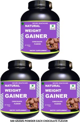 Secure Healthcare Natural Weight Gainer Weight Gainers/Mass Gainers(1500 g, Chocolate)