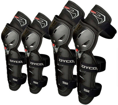 P A Knee Guard, Elbow Guard Free Black(Pack of 4)