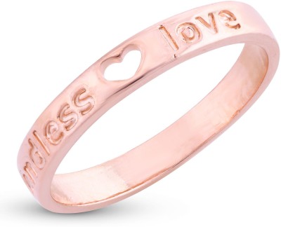 Sukkhi Adorable Endless Love Heart ring Band Gold Plated Ring Alloy Gold Plated Ring