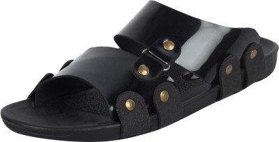Shopolozy Men Black Sandals