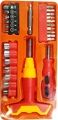 Shopper52 Multi purpose 27 Pcs Screwdriver Socket Set & Bit Tool Kit Set Jackly Tool kit Combination Tool Wrench Tool Kit Magnetic Toolkit For Home, Office, Car, Bike(JL-1038) – 27PCTK Combination Screwdriver Set(Pack of 27)
