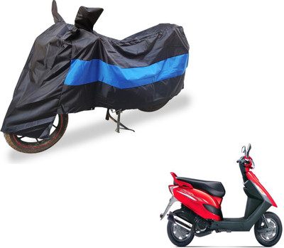 Auto Hub Two Wheeler Cover for Bajaj(Black, Blue)
