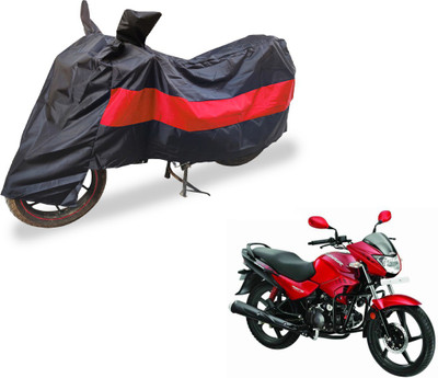 Auto Hub Two Wheeler Cover for Hero(Glamour FI, Black, Red)