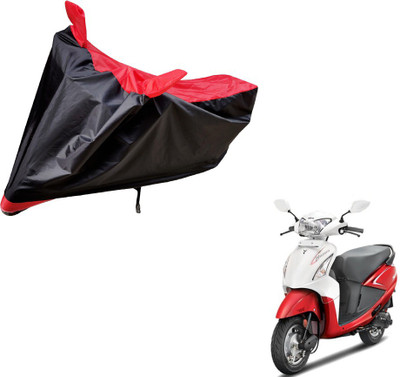 Auto Hub Two Wheeler Cover for Hero(Pleasure, Black, Red)
