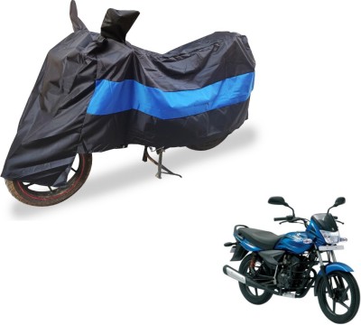 Flipkart SmartBuy Two Wheeler Cover for Bajaj(Platina, Black, Blue)