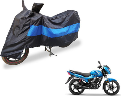 Auto Hub Two Wheeler Cover for TVS(Victor New, Black, Blue)
