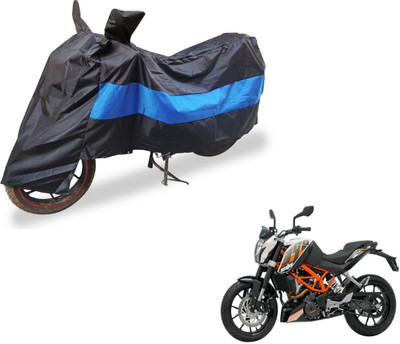 Auto Hub Two Wheeler Cover for KTM(Duke 390, Black, Blue)