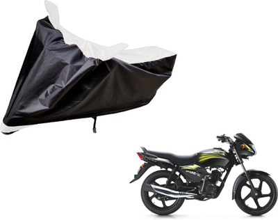 Auto Hub Two Wheeler Cover for TVS(Star City, Black, White)