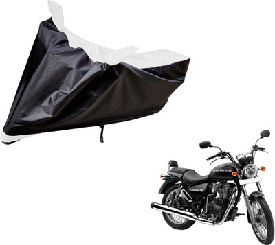 Auto Hub Two Wheeler Cover for Royal Enfield(Thunderbird 350, Black, White)