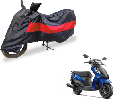 Flipkart SmartBuy Two Wheeler Cover for Suzuki(Let's, Black, Red)