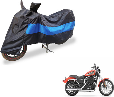 Amanzo Two Wheeler Cover for Harley Davidson(XL 883, Black, Blue)