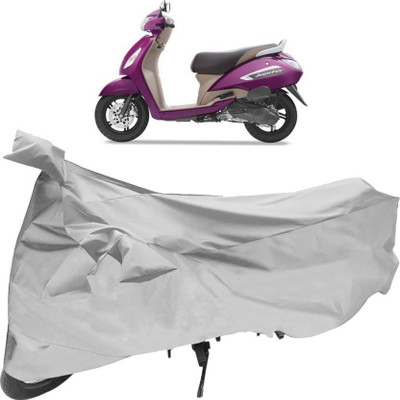 Akshita Enterprises Two Wheeler Cover for TVS(Jupiter, Silver)