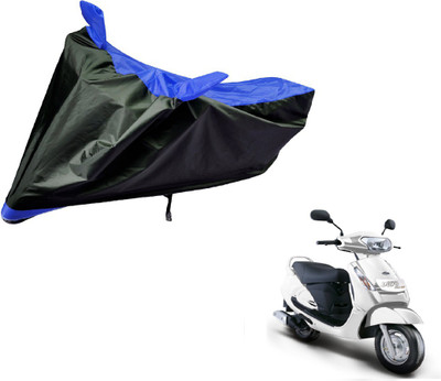 Auto Hub Two Wheeler Cover for Mahindra(Duro DZ, Black, Blue)