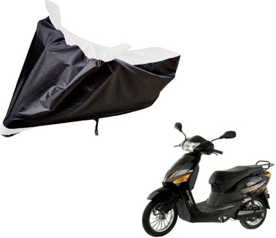 Amanzo Two Wheeler Cover for Hero(Electric Zippy, Black, White)