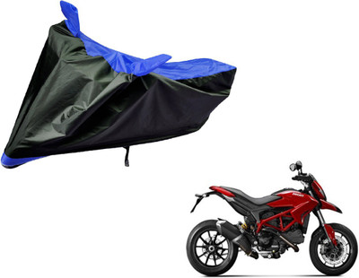 Amanzo Two Wheeler Cover for Ducati(Hypermotard, Black, Blue)