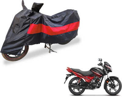 Auto Hub Two Wheeler Cover for Hero(Glamour, Black, Red)