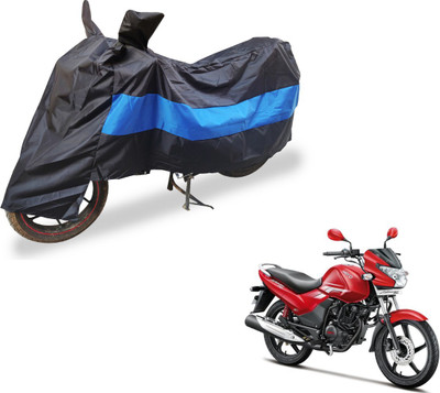 Flipkart SmartBuy Two Wheeler Cover for Hero(Achiever, Black, Blue)