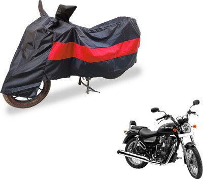 Auto Hub Two Wheeler Cover for Royal Enfield(Thunderbird 350, Black, Red)