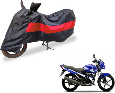 Auto Hub Two Wheeler Cover for Yamaha(Gladiator, Black, Red)