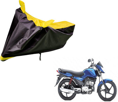 Auto Hub Two Wheeler Cover for Mahindra(Stallio, Black, Yellow)