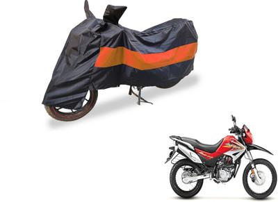 Auto Hub Two Wheeler Cover for Hero(Impulse, Black, Orange)