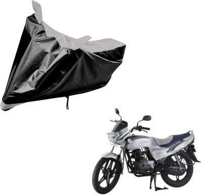 Auto Hub Two Wheeler Cover for LML(Freedom, Black, Silver)