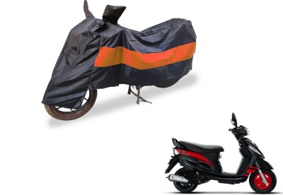 Amanzo Two Wheeler Cover for Mahindra(Rodeo, Black, Orange)